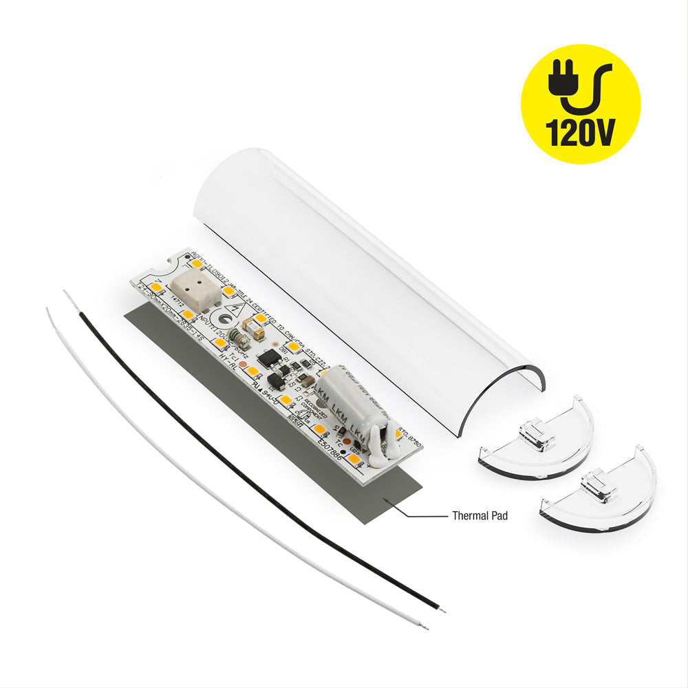 Led Linear Optoelectronics Module 3.6 inch Linear LED Module TL09009, 120V 9W 3000K(Warm White) – GekPower