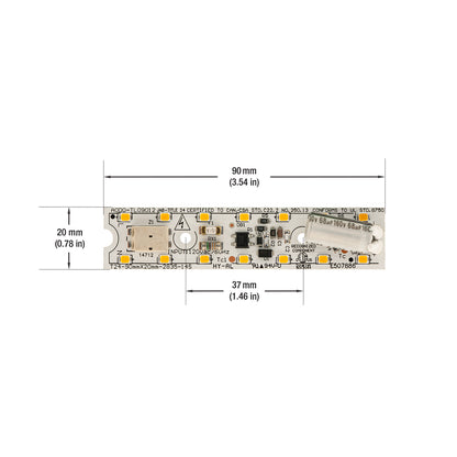 3.6 inch Linear LED Module TL09009, 120V 9W 3000K(Warm White), gekpower