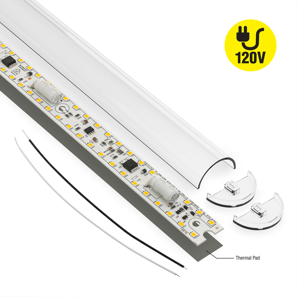 Led Linear Light Module 15.8 inch Linear LED Module 120V 40W 3600Lm 3000K – GekPower