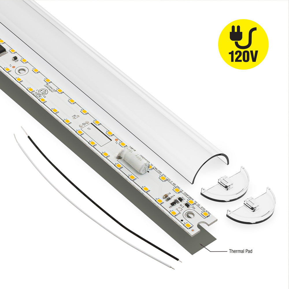 19.7 inch Linear LED Module TL50040, 120V 40W 3000K(Warm White), gekpower