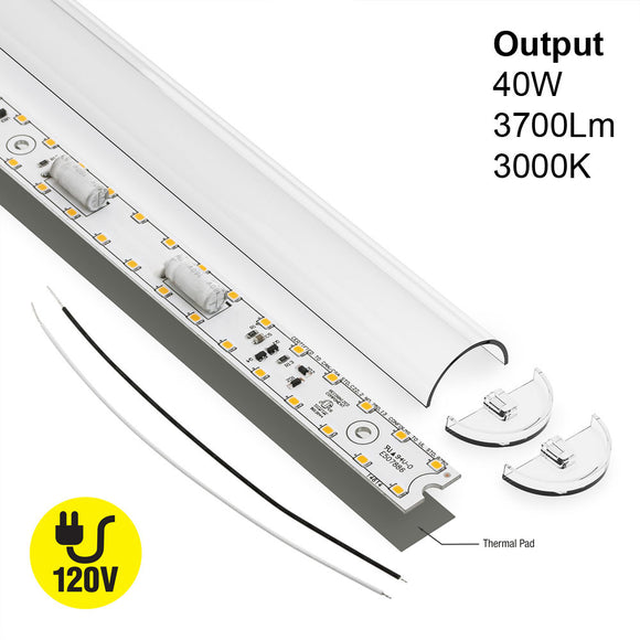 22 inch Linear LED Module TL55840, 120V 40W 3000K(Warm White), gekpower