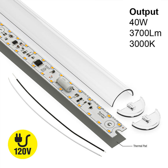 23.6 inch Linear LED Module TL60040, 120V 40W 3000K(Warm White)