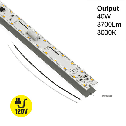 29.4 inch Linear LED Module TL75040, 120V 40W 3000K(Warm White), gekpower