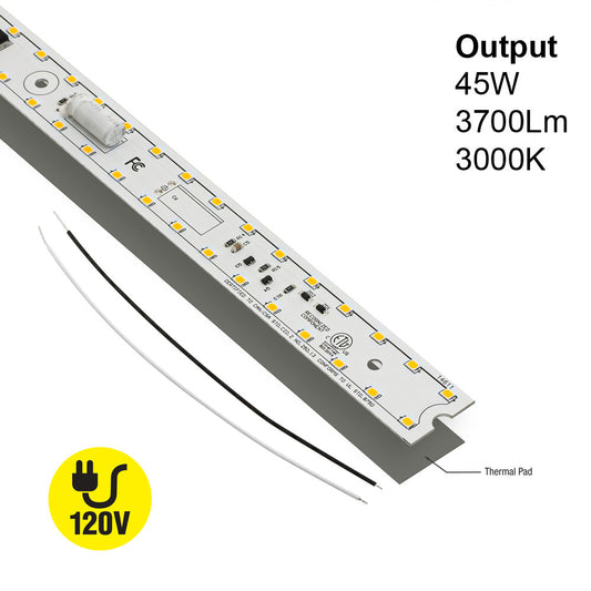 33.5 inch Linear LED Module TL85045, 120V 45W 3000K(Warm White), Gekpower