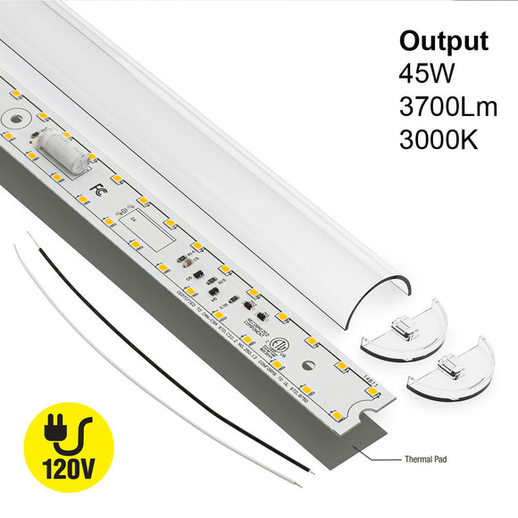 33.5 inch Linear LED Module TL85045, 120V 45W 3000K(Warm White), Gekpower