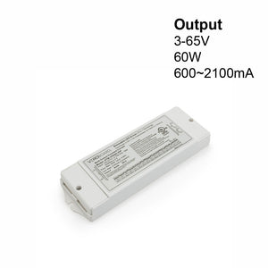 OTM-VPA60-DIP Selectable Constant Current LED Driver (5 in 1 Dimming) 600mA~2100mA 3-65V 60W, gekpower