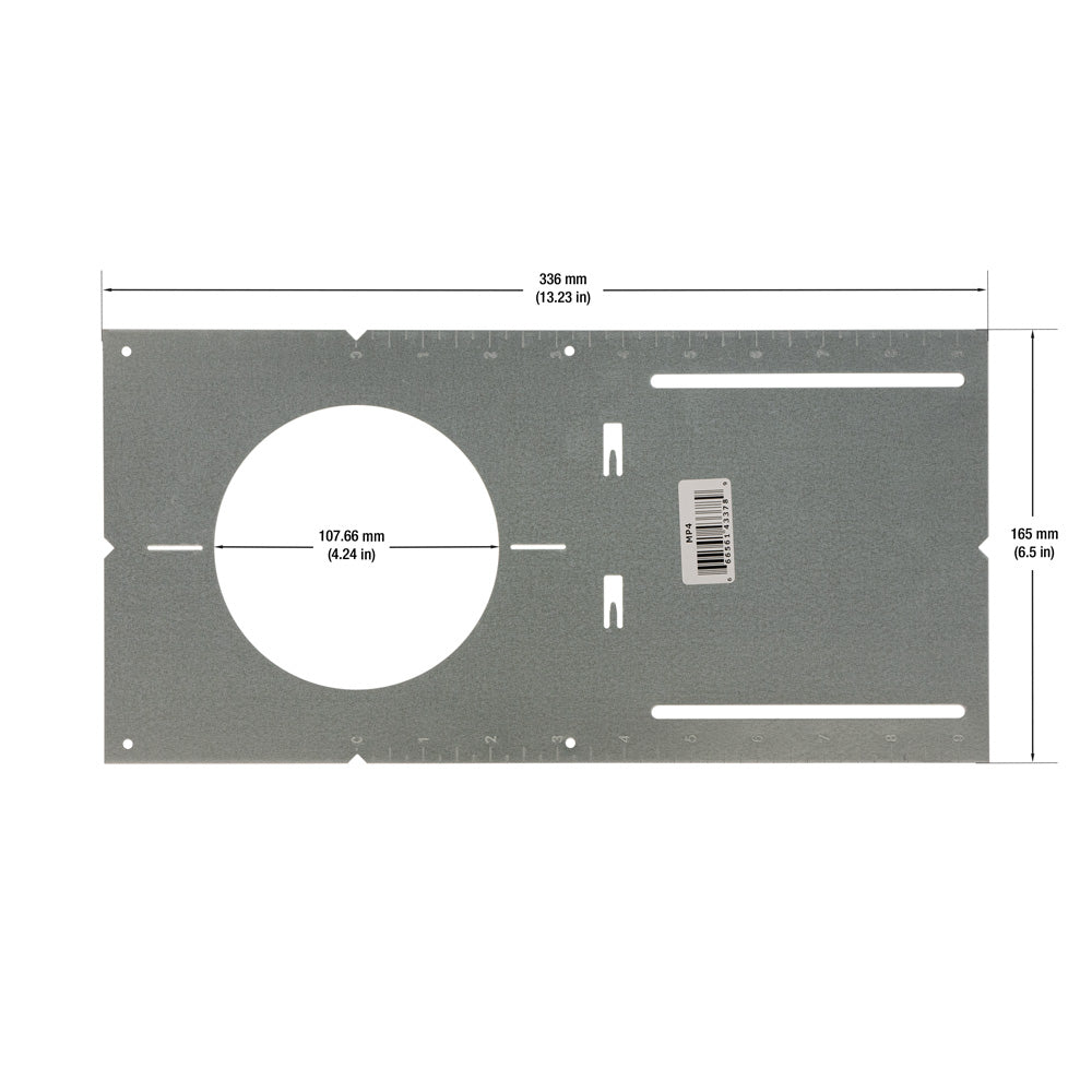 4 inch MP4 New Construction Mounting Plate without Lip