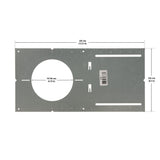 4 inch MP4 New Construction Mounting Plate without Lip