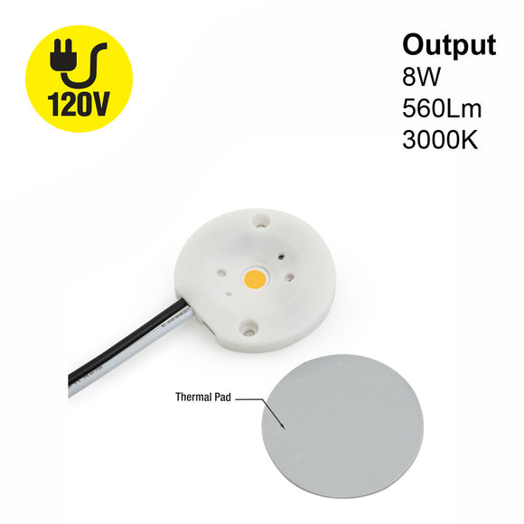 PCK 02-008-930-120-C1 YUNLT LED Module, 120V 8W 3000K(Warm White), gekpower