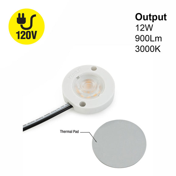 PCK 03-012-930-120-S1 YUNLT LED Module, 120V 12W 3000K(Warm White)