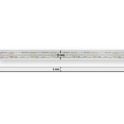 5M(16.4ft) Outdoor LED Strip Light COB, 24V 6.6(w/ft) 896(LEDs/m) RGBW Gold PCB