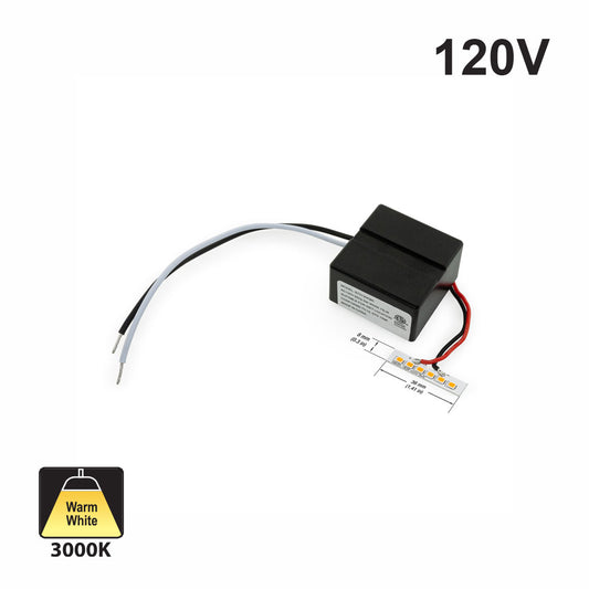 ST0130K LED Module with Driver, 120V 5Watt 3000K(Warm White), gekpower