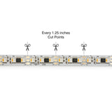 5M(16.4ft) Indoor LED Strip 5050, 12V 9(w/ft) 96(LEDs/m) Addressable RGBW Gold PCB, gekpower