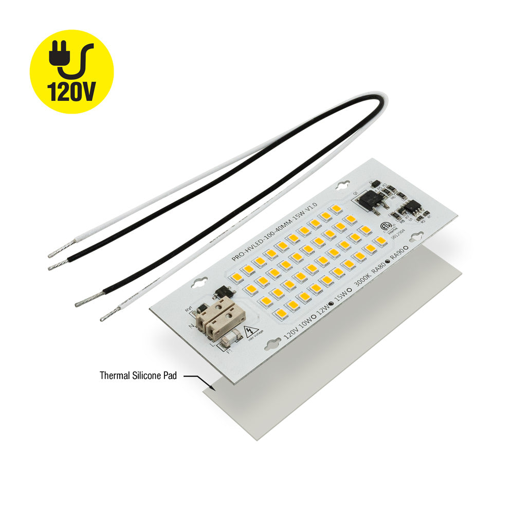 4 inch Linear ZEGA LED Module LHO-02-800-830-120-S3, 120V 12W 800lm 3000K(Warm White)