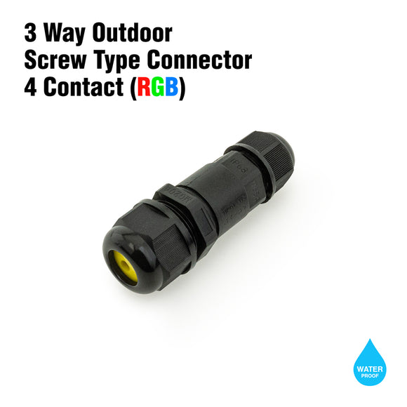 3W-YC-RGB-M684 Outdoor Waterproof RGB Connector Y Type, gekpower