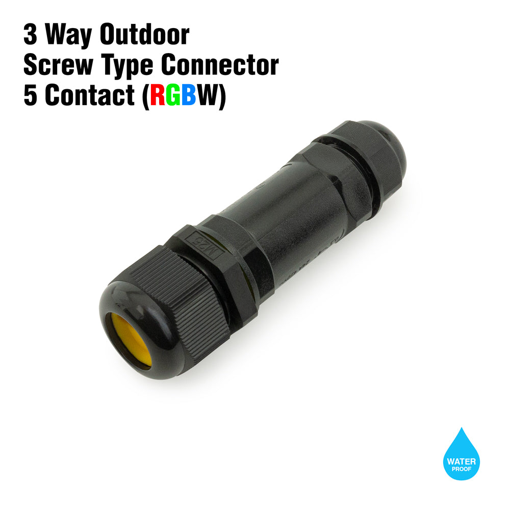 3W-YC-RGBW-M685 Outdoor Waterproof RGBW Connector Y Type, gekpower