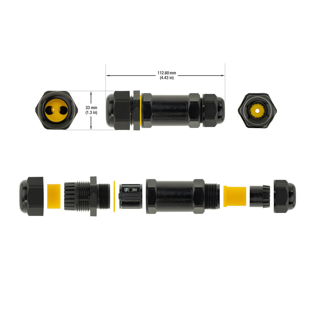 3W-YC-RGBW-M685 Outdoor Waterproof RGBW Connector Y Type, gekpower