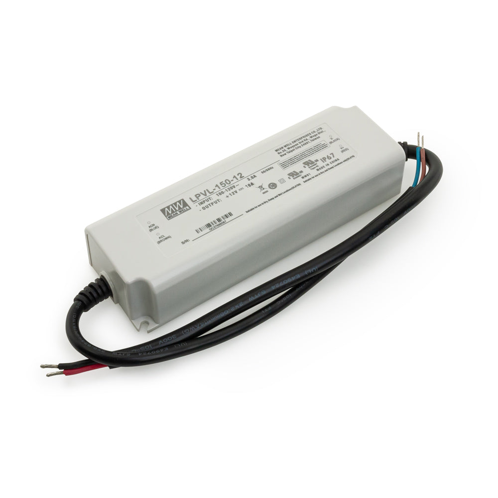 Mean Well LPVL-150-12 Non-Dimmable LED Driver,12V 10A 150W, gekpower