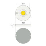 CDHT-042-36185-120V-2700K G14 COB Paragon LED Module with H66185AC LED Holder, 120V 18W 2700K(Soft White)