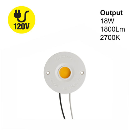 CDHT-042-36185-120V-2700K G14 COB Paragon LED Module with H66185AC LED Holder, 120V 18W 2700K(Soft White)