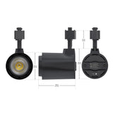 Black LED Track Light Head VBD-LW-TRB30W-5C-B-XX, 120V 30W 5CCT(2.7K, 3K, 3.5K, 4K, 5K), gekpower