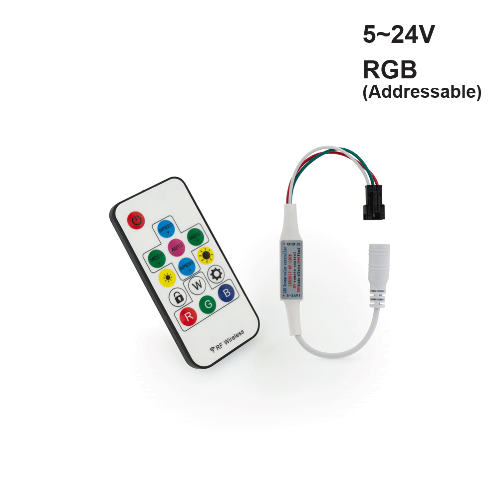 SP103E Simple SPI Controller + Remote 5-24V, gekpower