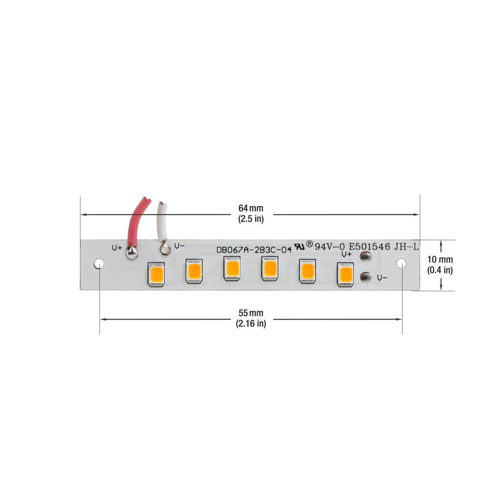 Constant Voltage LED Module dimmable 12V 3W 3000K(Warm White), gekpower