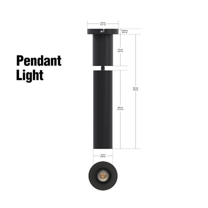 Adjustable height Black Pendant Light Dimmable VBD-TD22D10C-3CCT-B, 120V 10W 3CCT 36 Degree, gekpower