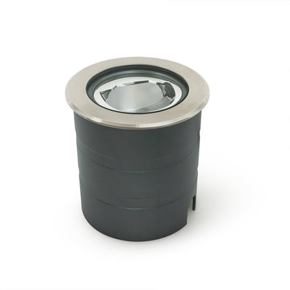 Outdoor Round Recessed Inground Light, 24V 15W 3000K Asymmetrical Beam angle