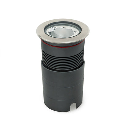 Outdoor Round Recessed Inground Light, 24V 15W 3000K Asymmetrical Beam angle