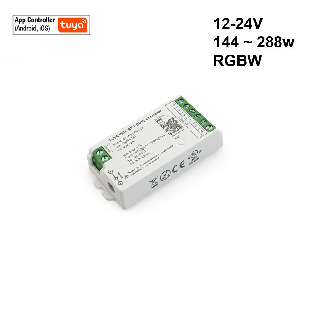 CX-W01-P4-12A-RGBW RF LED Light RGBW Receiver 2.4G Tuya App