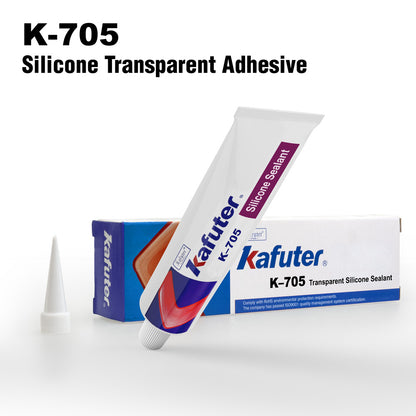 Kafuter K-705 Silicone Transparent Adhesive (45gr) (Neon Channel Glue), gekpower