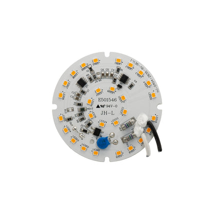 24V Flat Round PCB 28 SMD 3528 LED Module 15W 3000K(Warm White), gekpower