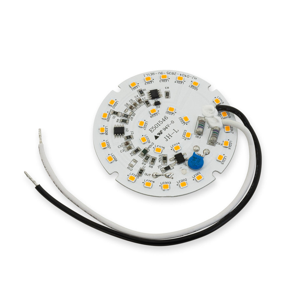 24V Flat Round PCB 28 SMD 3528 LED Module 15W 3000K(Warm White), gekpower