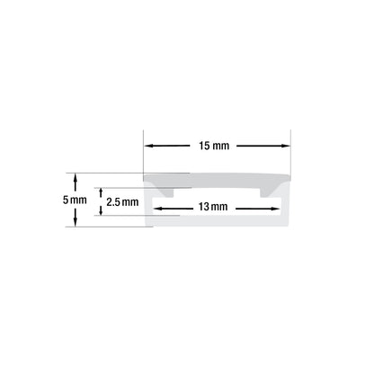 White Silicone Flexible LED Neon channel VBD-N1505-SF-W, per foot(30.5cm) SURFACE Mount