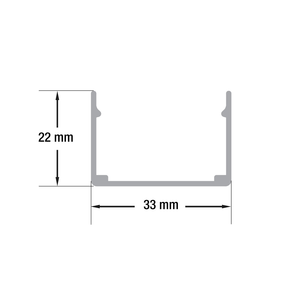 1Meter (3.2ft) LED neon mounting linear holder VBD-CLN3020-LI