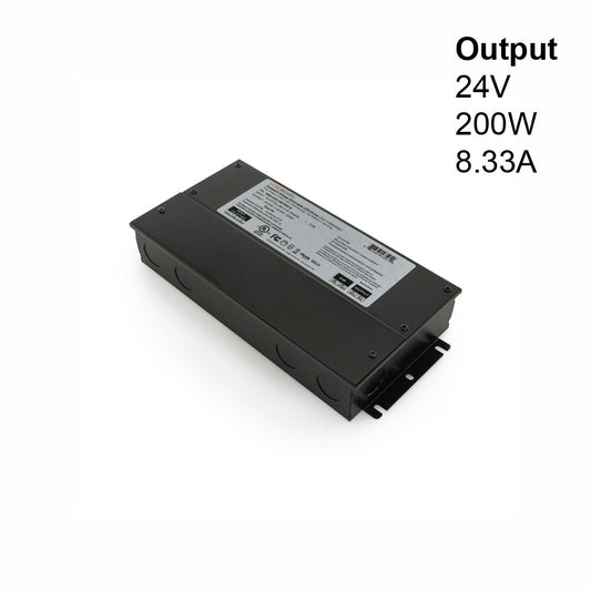 VBD-024-200TR010 5in1 Dimming Triac/Phase/MLV/ELV/0-10V/Potentiometer/10V PWM, LED Driver 24V 200W