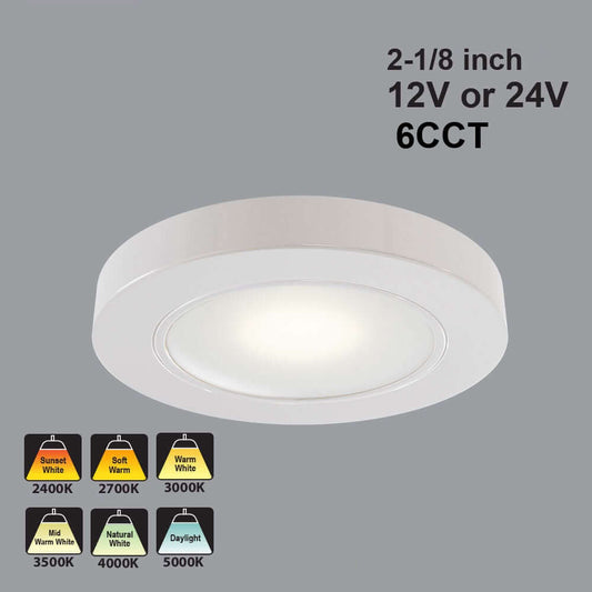 666561436605 - VBUN-2R25-1224V-6CCT White Cabinet Light