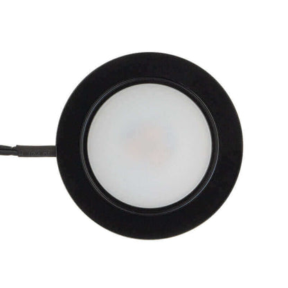 VBUN-2R25-1224V-6CCT-Black Round Cabinet Light 12-24V 2.7W selectable 6CCT