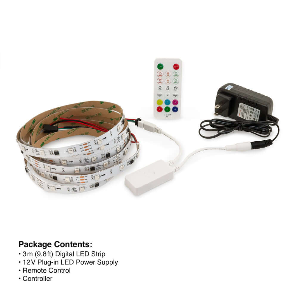 SPI LED Strip Kit 3M - Addressable WS2811 RGB