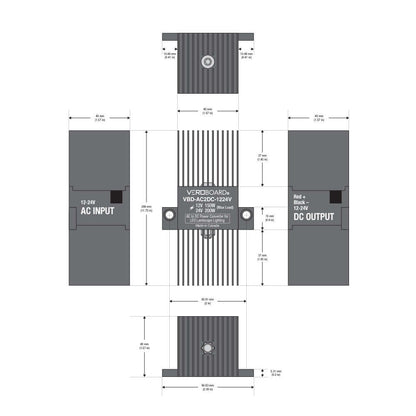 12-24V AC to DC Power Converter for LED Lighting