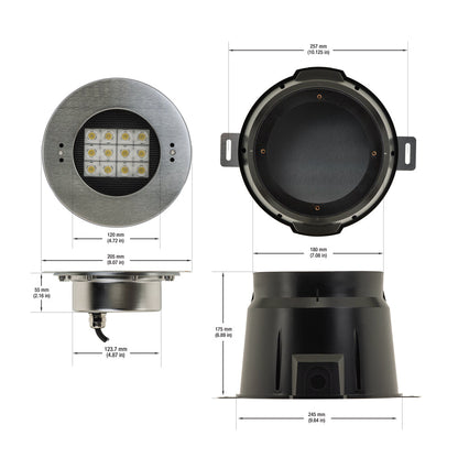 Pool Light (Underwater Lighting) 5000K 24V 40W, VBD-POOL-30-24V-5K