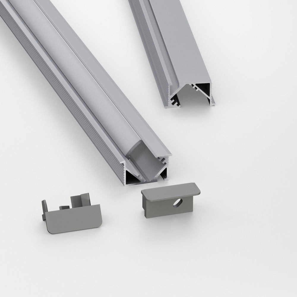 45-degree Linear Architectural Light Fixture Profile