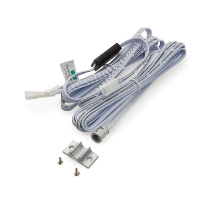 5029M-S sensor switch installation kit with wiring, mounting bracket, and screws in white color.