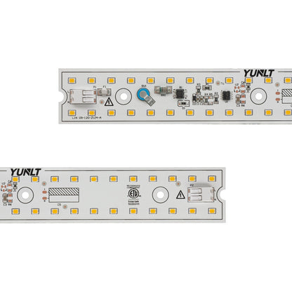 9 inch linear LED module 3500K showing detailed LED circuitry and components, model LIN 09-010W-935-120-S3-Z1A.