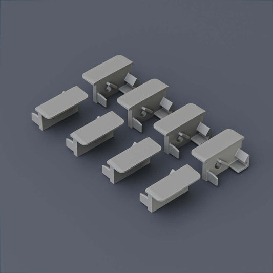 LED Channel Endcaps - VBD-ENCH-K1 - Pack of 8