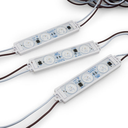 LED backlighting for signs with 9218 module featuring three 110V LED lights and wiring connections.