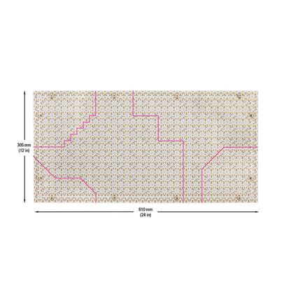 Flexible LED Backlight Sheet for behind Stone and Glass, 24V 24W 4000K(Natural White)