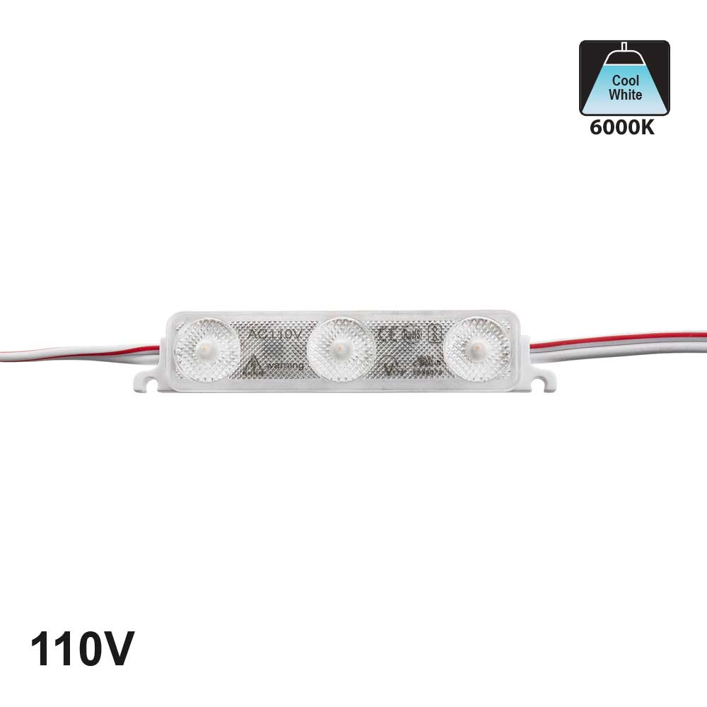 LED Backlighting for sign, 110V 1.5W/pcs 3 LEDs, 6000K (Pack of 50)