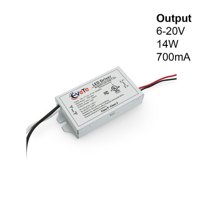 EVT-C33-0700-T-20V Constant Current Triac Dimming LED Driver, 700mA 6-20V 14W